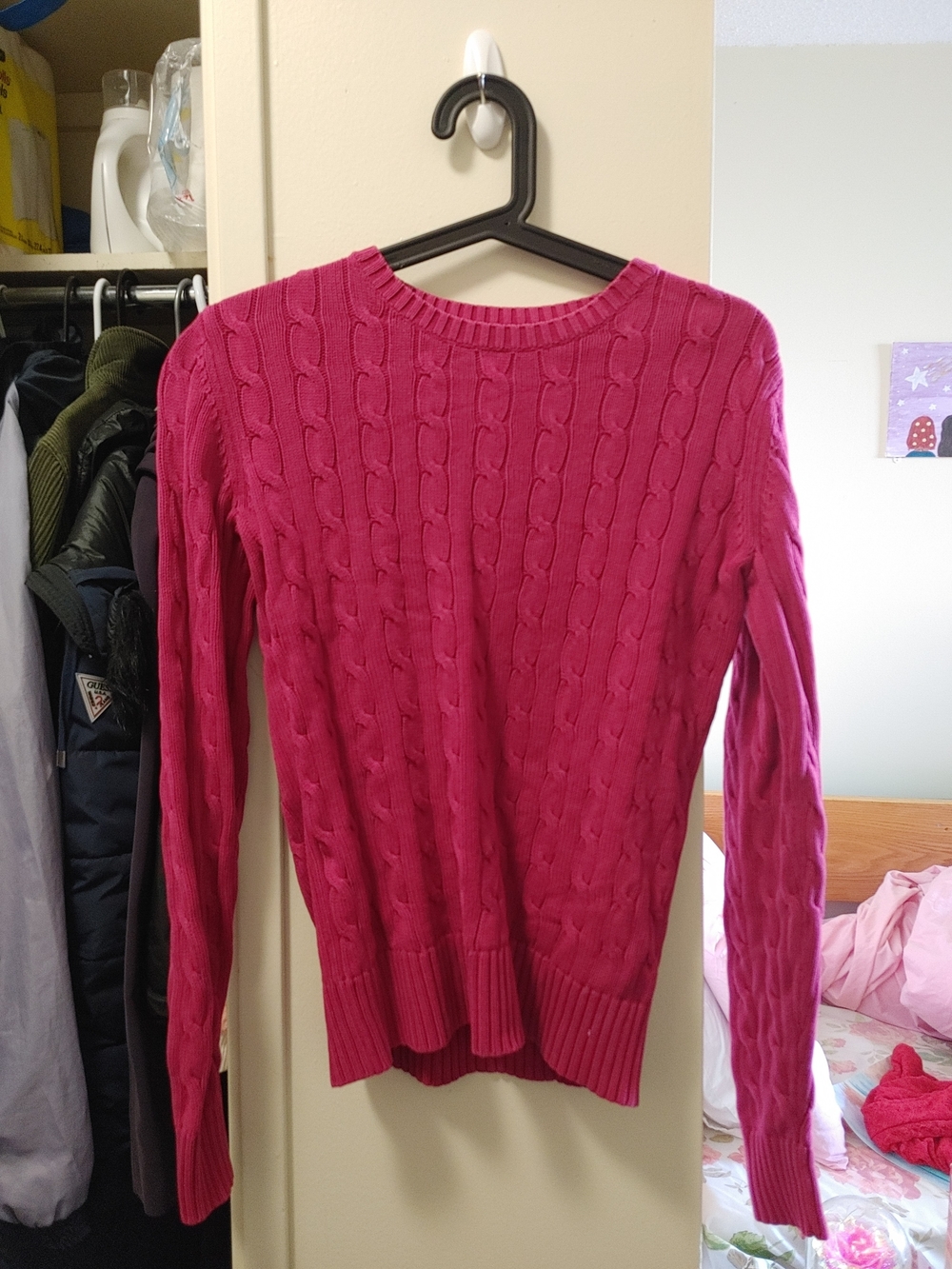 Cable Knit Crewneck Sweater